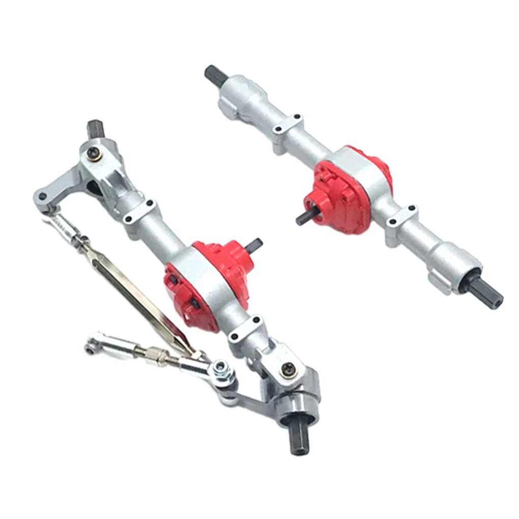 Aluminum Alloy Complete Front Rear Axle For 1/12 MN D90 RC Car Part RC Car Accessories Replacement Parts RC Upgrade Part