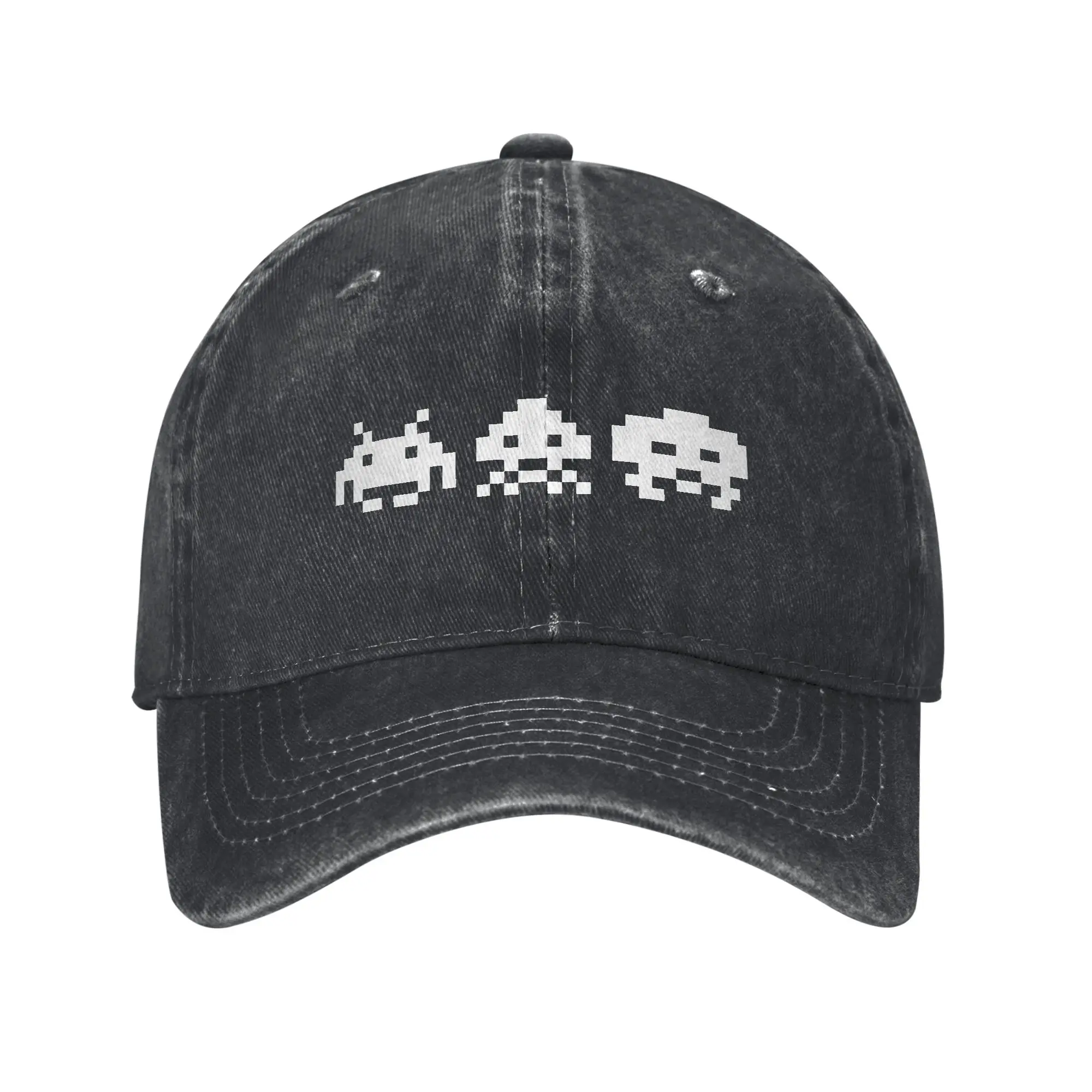 Space Invaders Men Women Baseball Cap  Distressed Denim Caps Hat Classic Outdoor All Seasons Travel  Unstructured Soft Headwear