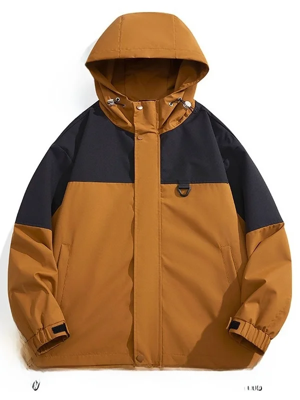 

Outdoor ex Loose Fit Long Sve Jaet Color Blo Design Windproof Polyester Spring Autumn New Sle Casual Faionable...