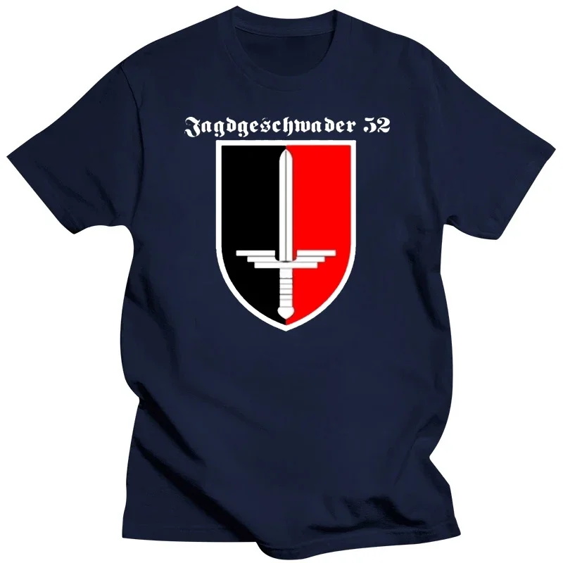 New Cotton Tee Shirt JG 52 Jagdgeschwader Luftwaffe Deutschland Erich Hartmann T Shirt Summer T-shirt hot new arrival round neck image 3