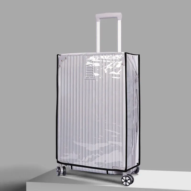 Protezione per bagagli trasparente impermeabile antipolvere pioggia in PVC trasparente Trolley da viaggio durevole copertura per valigia 18-30