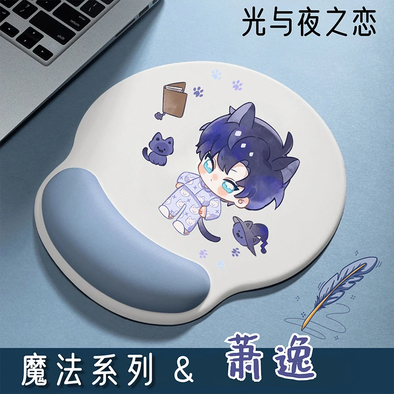 

Anime Light and Night Osborn Evan Sariel Charlie Jesse Cosplay Silicone Wrist Mouse Pad Anti-slip Cartoon Delicacy Ambitus