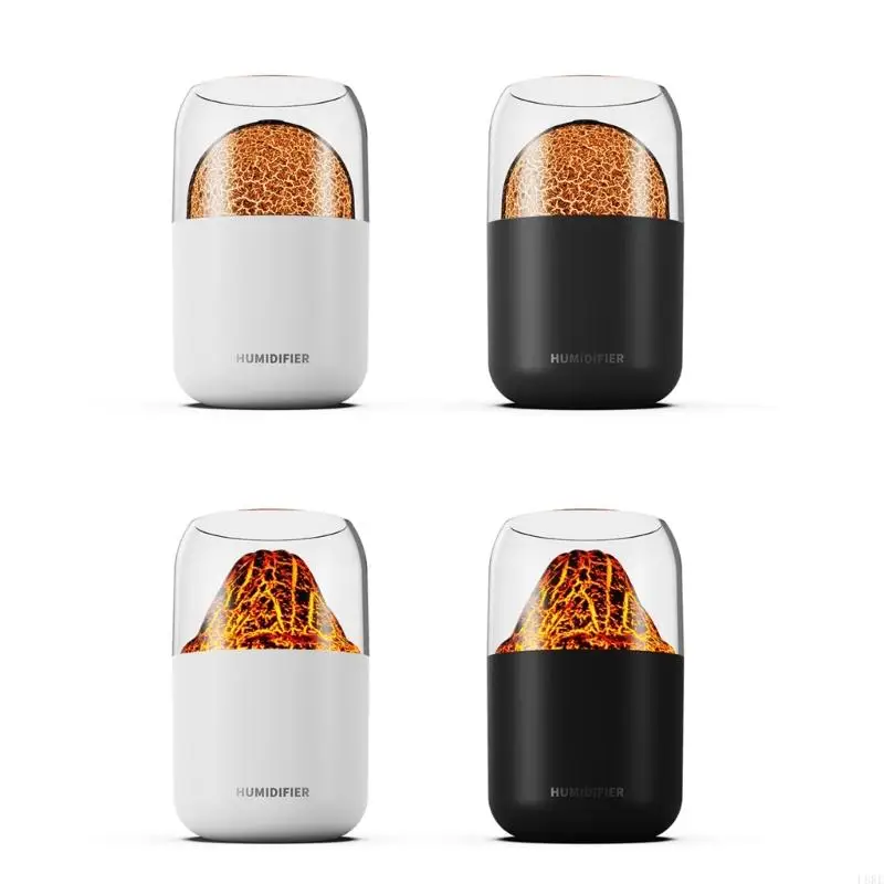 L8RE Мини-Увлажнитель Вулкана 300 мл Маленький Прохладный Увлажнитель Тумана Настольный Увлажнитель для Спальни, Путешествий, 2