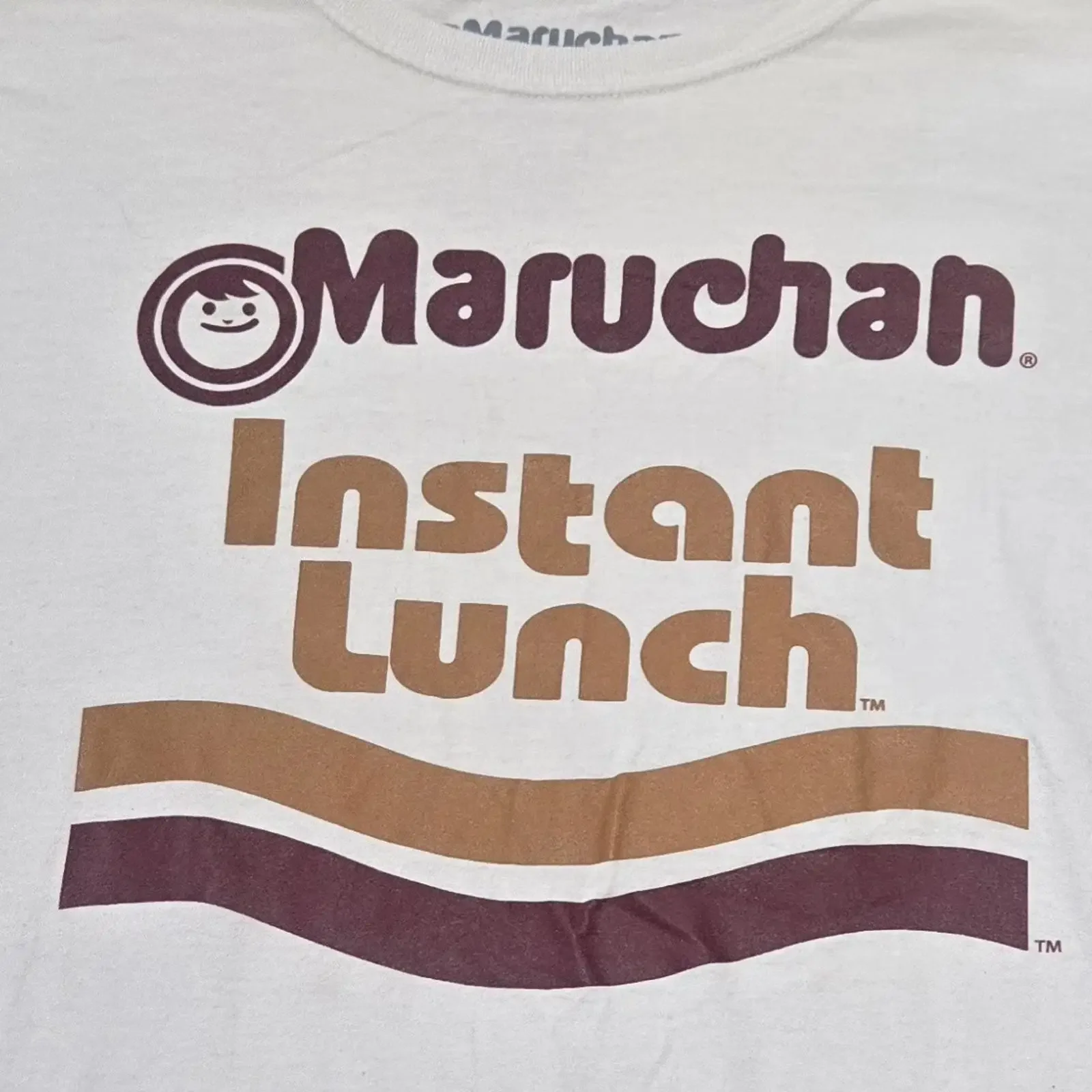 Camiseta Maruchan Instant Lunch para hombre, talla 3XL, con diseño de fideos ramen, humor divertido, estilo vintage, lavada, streetwear, elástica, informal, versátil