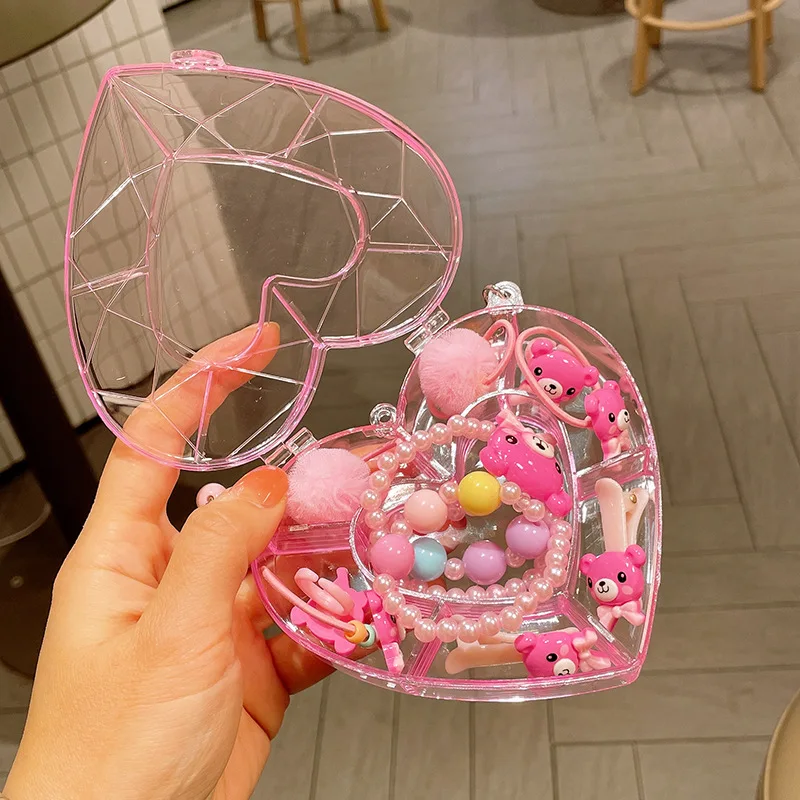 Set di gioielli per ragazze Set di braccialetti con ciondolo a forma di frutta carina cartone animato confezione regalo di compleanno di colore casuale