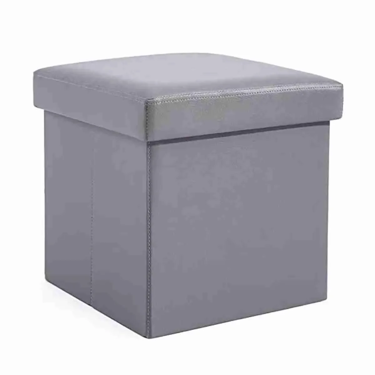 Puff Otomano Plegable Caja Almacenamiento Medidas 38x38x38cm Klack