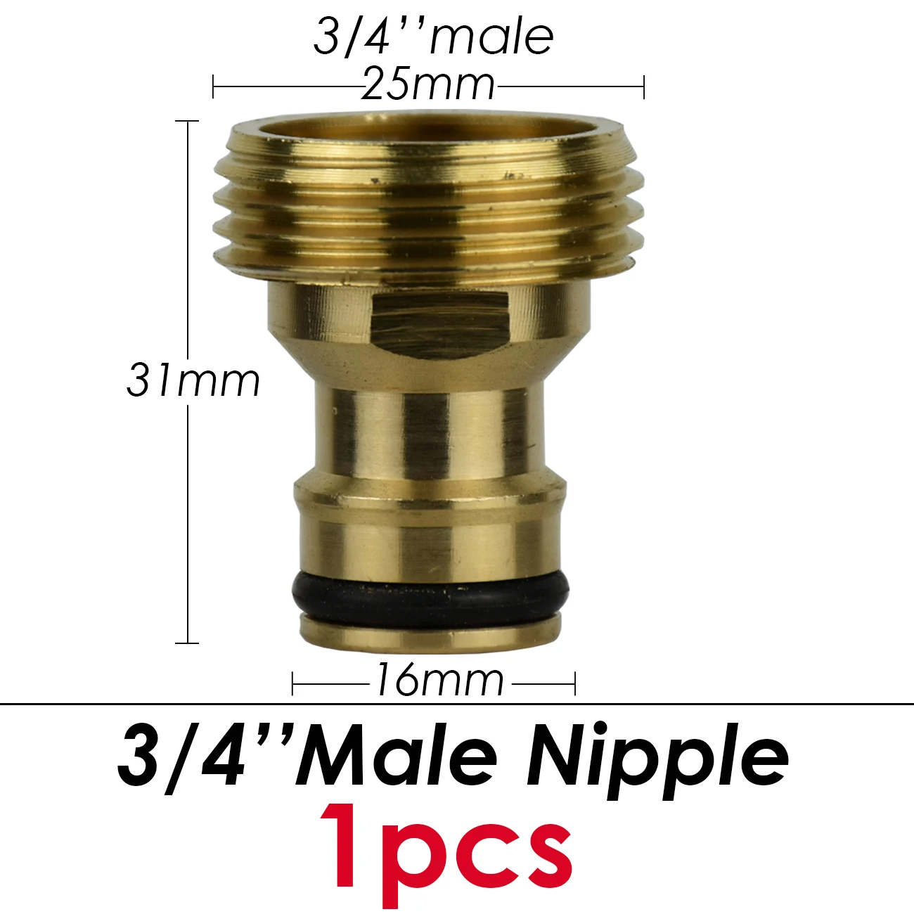 Copper Repair Quick Connector 1/2 3/4 1 Inch Thread Garden Watering Adapter Drip Irrigation Brass Hose Quick Connector Fitting