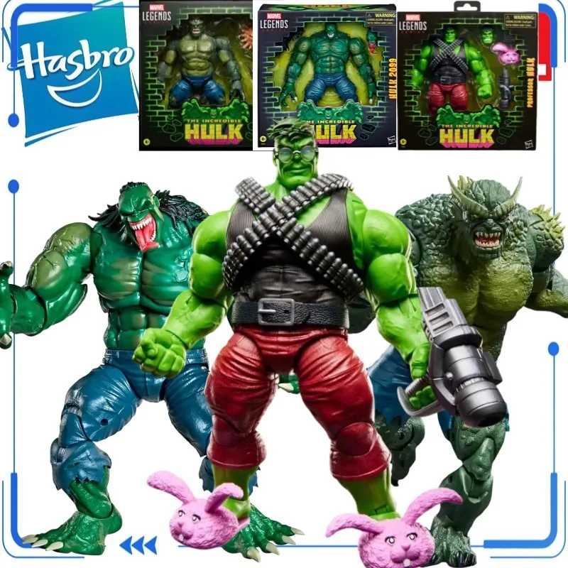 Genuine Hasbro Marvel Legends Series Hulk 2099 & Marvel's Abomination The Incredible Hulk Professor Hulk 6 Inch  Action Figure