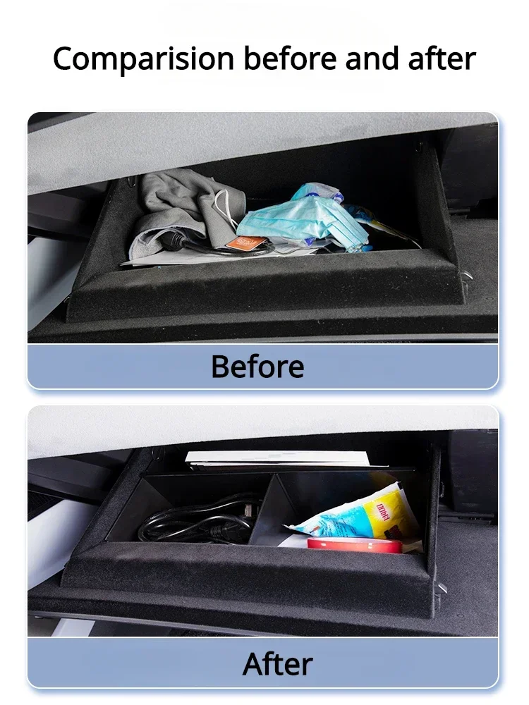 For BYD Seal EV Co-Pilot Glove Box Storage Partition Board Center Console Organizer Car Inteiror Accessories