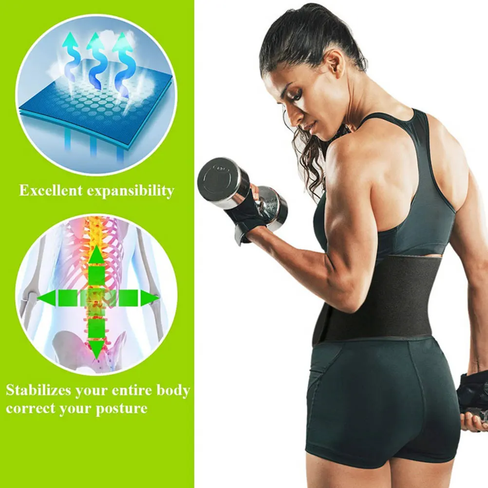 

Unisex Two- Waist Belt Breathable Sports Waist Support Belt for Running Lumbar Strap Lumbar Strap