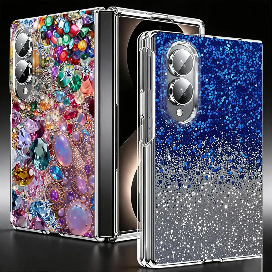 Case for Samsung Galaxy ZFold8 Ultra Z Fold8 Wide Z Fold 8 Phone Capa Gemstone Collage Print