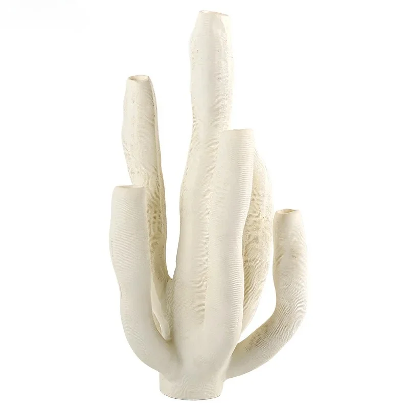 White Coral Landscape Statue Desk Decoration Ornaments Modern Crafts Creative Twisted Coral Sculpture Room Aesthetics Decor
