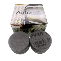 100pcs/Box Mesh Sanding Disc 3 inch Drywall Sander Sandpaper Dust-Free Hook and Loop for Car Wood Metal Polishing Grinding