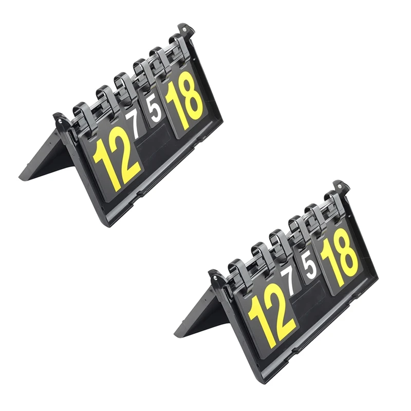 

2X 4 Digit Score Board Basketball Football Volleyball Sport Table Tennis Scoreboard Waterproof Scoreboard