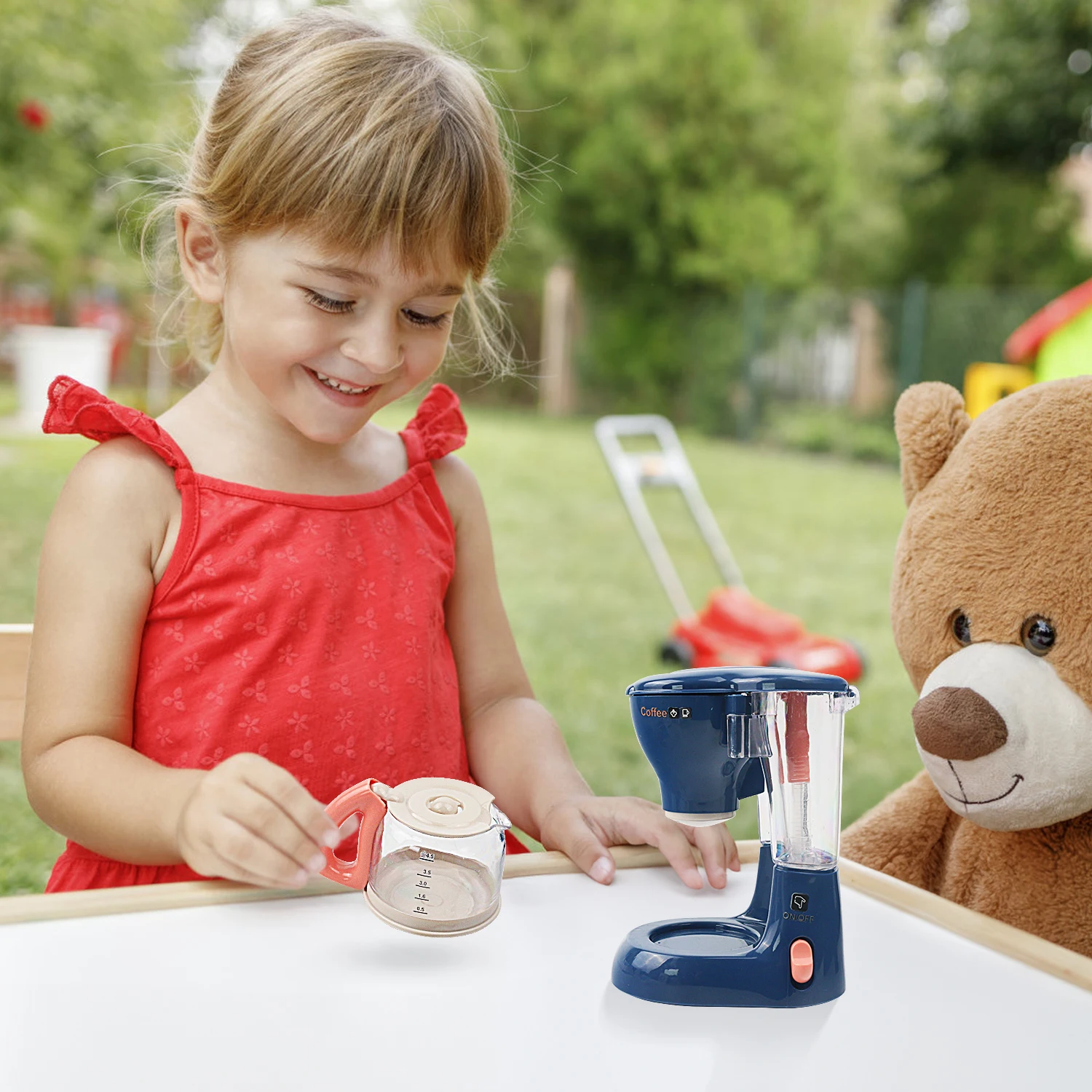 Kuchnia dla dzieci, małe urządzenia elektryczne, zabawki do zabawy w dom, symulowany elektryczny odkurzacz, ekspres do kawy, sokowirówka