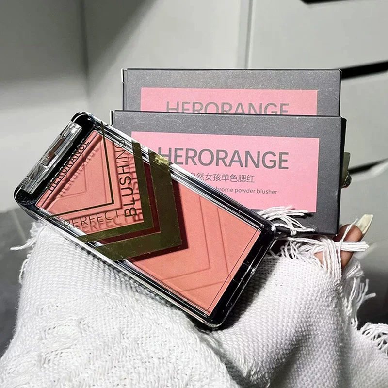 Menina blush pêssego maquiagem blush paleta bochecha nude marrom contorno blush cosméticos coreano natural rouge bochecha matiz blush 6 cores