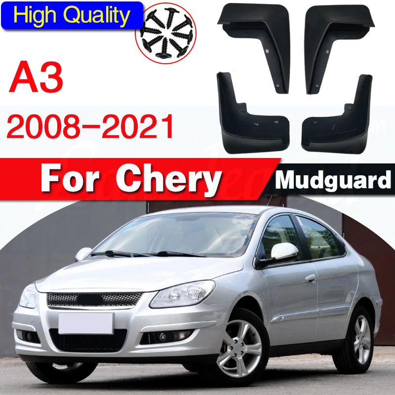 Car Fender Mud Flaps For Chery M11 A3 2008-2021 Mudguards Splash Guards Fender Mudflaps Car Fender Accessories