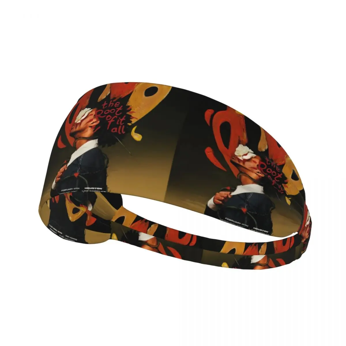 

Custom D4vds American Singer Sports Sweatband for Football Absorbent Headband Men Women