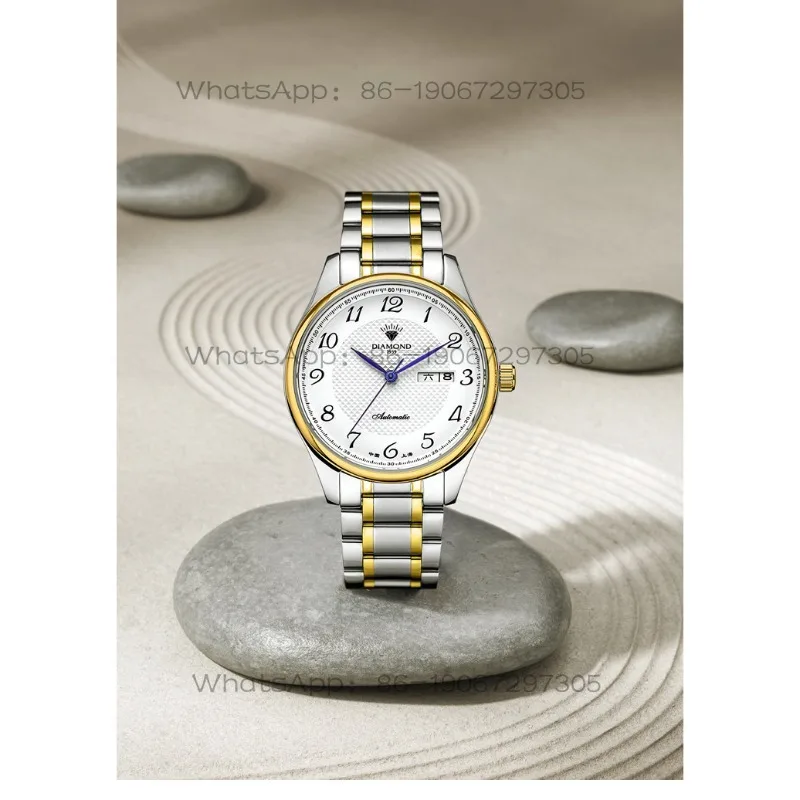 Time Island Watch Shanghai Men's Automatic Mechanical Minimalist Transparent Steel Band Men's Waterproof Watch