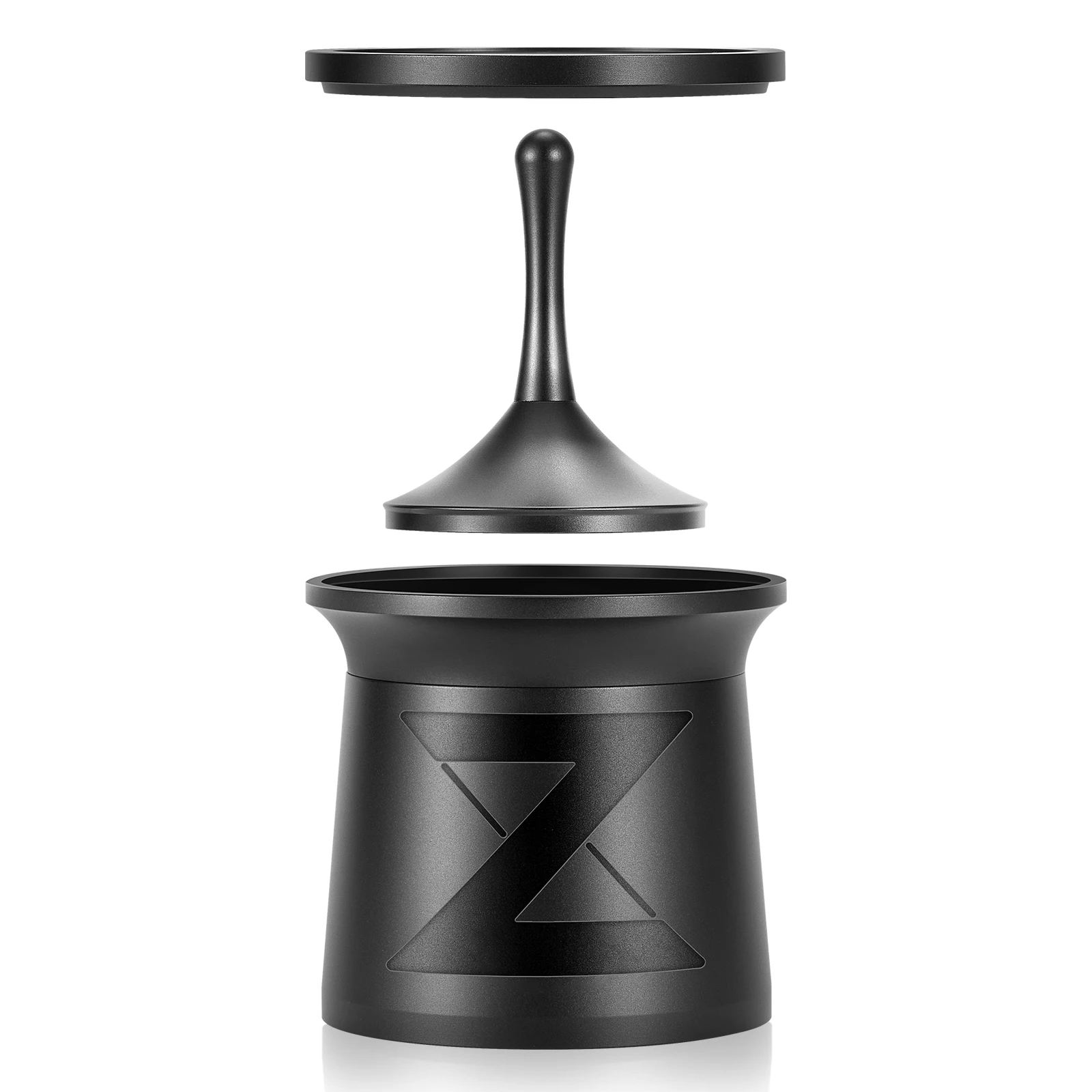 IKAPE Coffee Blind Shaker, espressopoederontvangerbeker, koffiepoederontvangercontainer voor 51/54/58 mm portafilters (z-grafs)