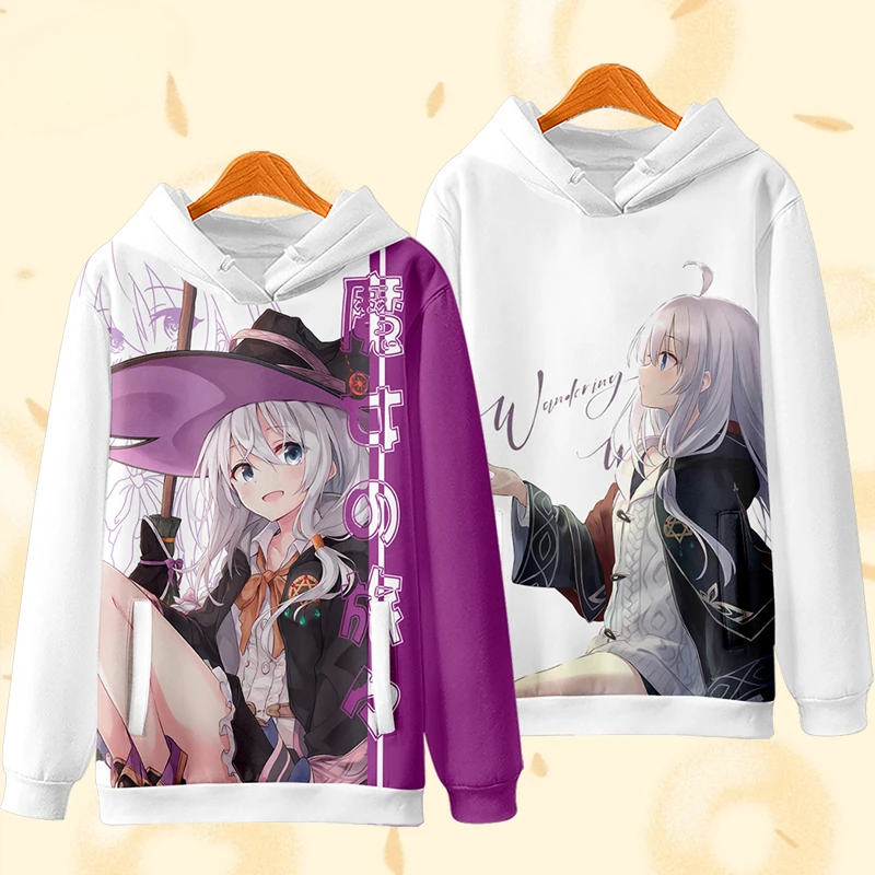 Wandering Witch: The Journey of Elaina Cosplay Hoodie Women Men Harajuku Sweatshirt Streetwear Hip Hop Pullover Hooded Jacket