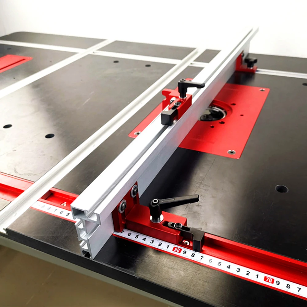 Valla de perfil de aluminio para carpintería, modelo t-tracks y soportes deslizantes, Conector de calibre de inglete, 75 tipos, 400MM, 1 unidad