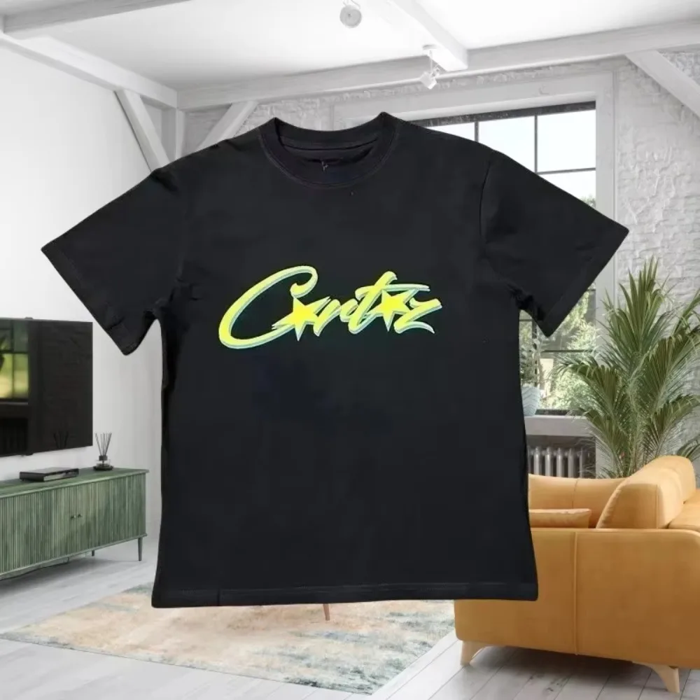 

2025 T-shirt Fashionable Casual Short Sleeved T-shirt Summer Brand Oversized Round Neck Men's and Women's T-shirt