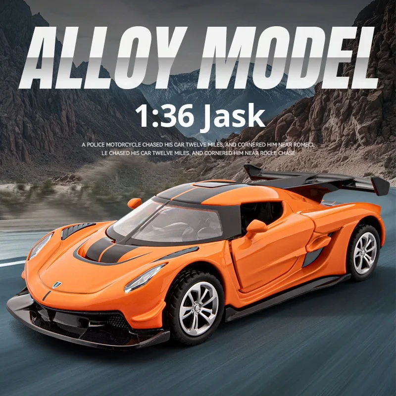 1:32 제스코 합금 자동차 모형 고정밀 다이캐스트 장난감 소리와 빛이 나는 풀백 자동차 장식용 장난감 어린이용