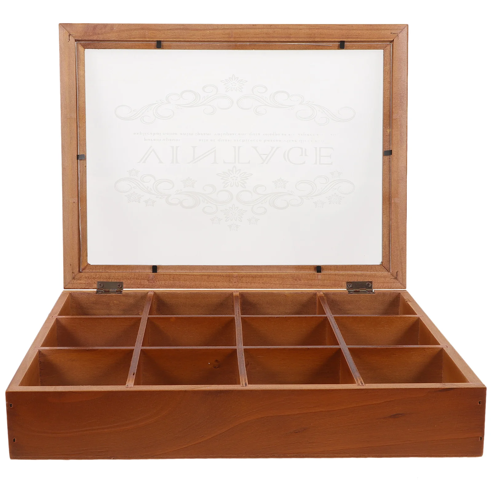 

Chic Wooden Jewelry Organizer Box Retro Style Earring Necklace Bracelet Storage Case Sufficient Sturdy Gift