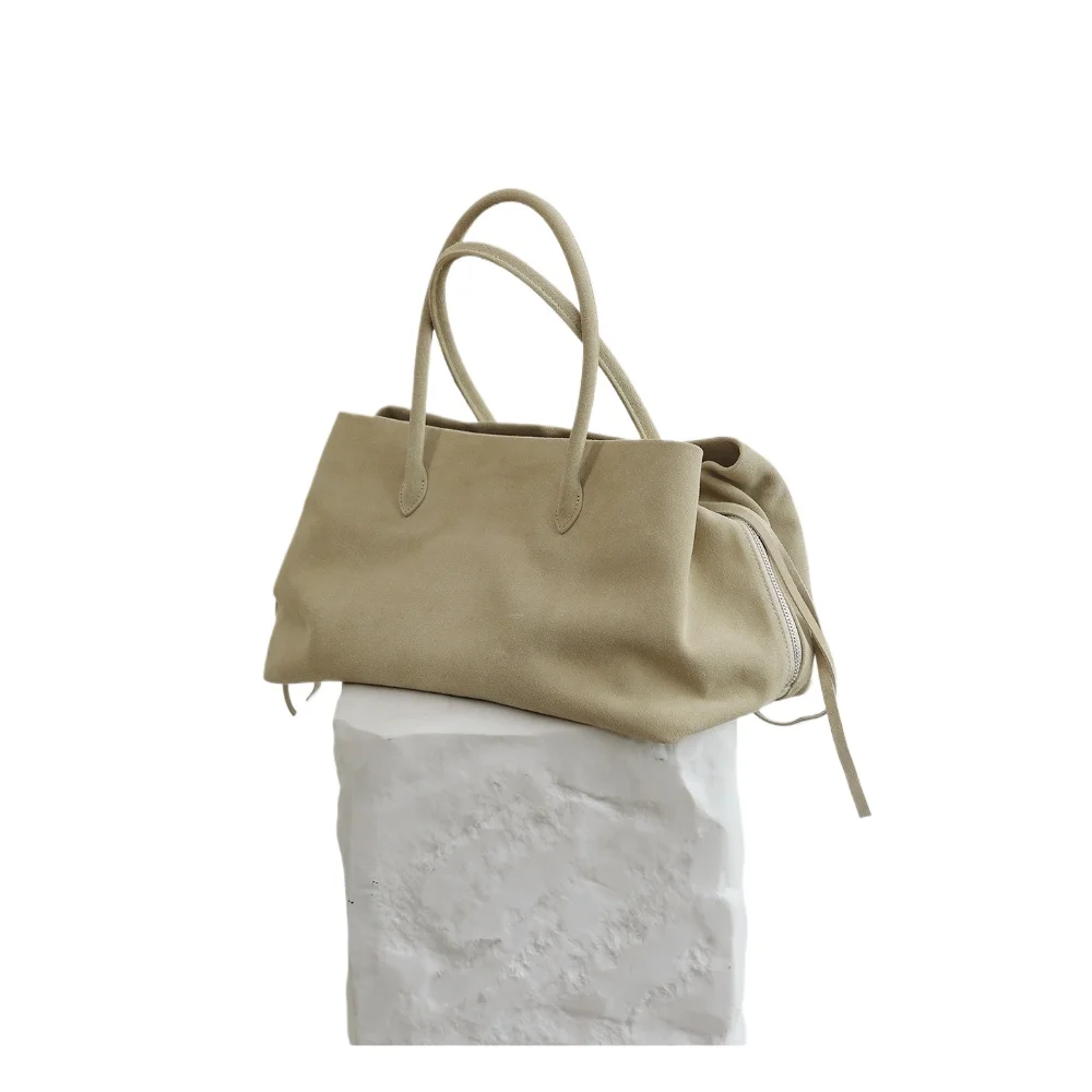 Inschic Luxuriöse APRICOT-Schultertasche: Eine Bewertung der Winter-Tasche aus echtem Kuhleder