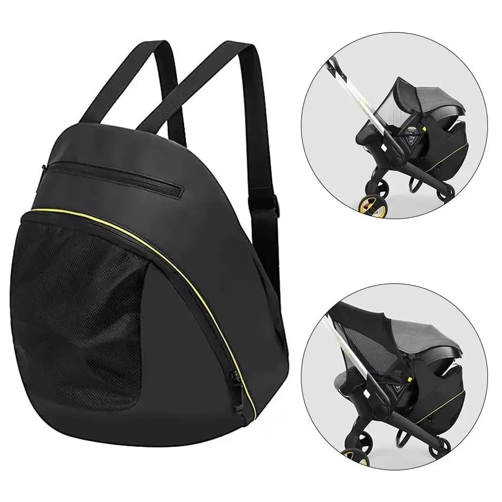2 In 1 Black Mommy Storage Bag For Doona Stroller Accessories Portable Storage Case Mom Backpack Waterproof Diaper Bag