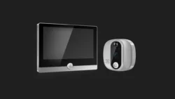 Timbre inteligente W1 con mirilla y cámara de visión nocturna, mirilla con pantalla LCD, 4,3 pulgadas, 1080P, PIR, 5000mAh
