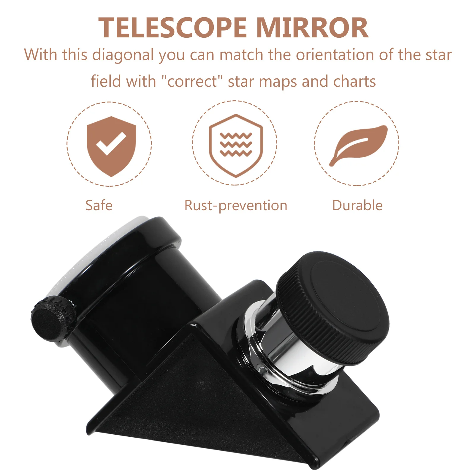 

Erecting 90 Degree Diagonal Mirror 0965 Inch Telescope Adapter for Refractor Catadioptric Telescopes Mirror