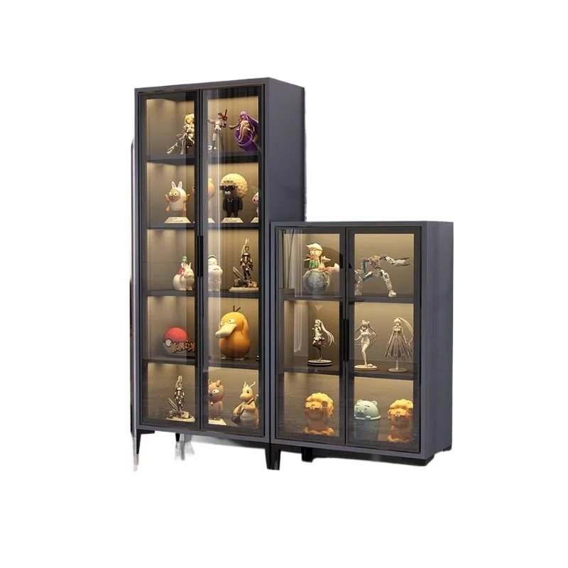 

Hand-made display cabinets ornaments dust-proof glass bookcase modern luxury Lego model toy display cabinets storage cabinets