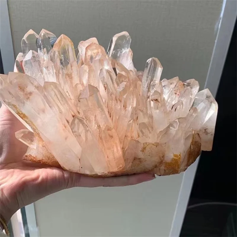 

Natural WHite Crystal Cluster Original Ore Teaching Specimen Crystal Home Living Room Office Desktop Decoration