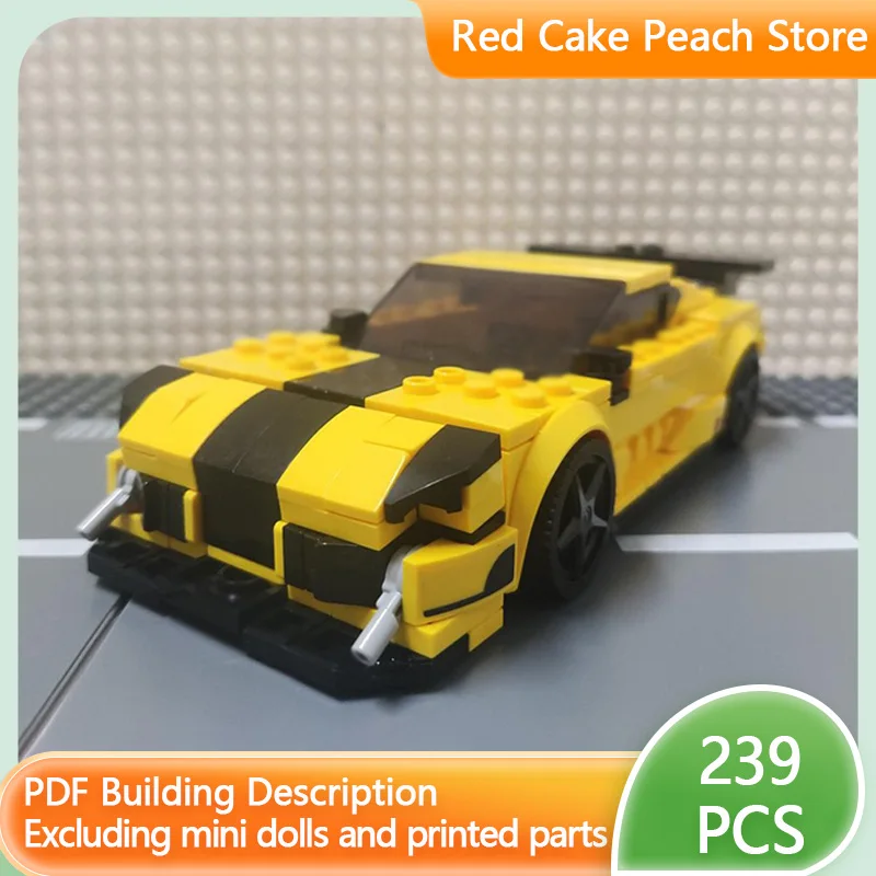 

Модель скоростного гоночного автомобиля MOC Building 488 GT3, верхний спортивный автомобиль, модульная технология, детские праздничные подарки, сборка игрушек, костюм