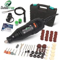130W Electric Rotary Tool Mini Drill Electric Drill Dremel Grinder Mini Polishing Machines With Grinding Accessories Set