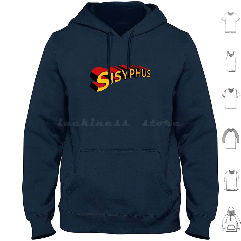 Sudadera con capucha con logotipo de Sísifo, algodón, manga larga, Albert Camus, Sísifo, existencialismo, filósofo existencialista, filosofía, Jean Paul