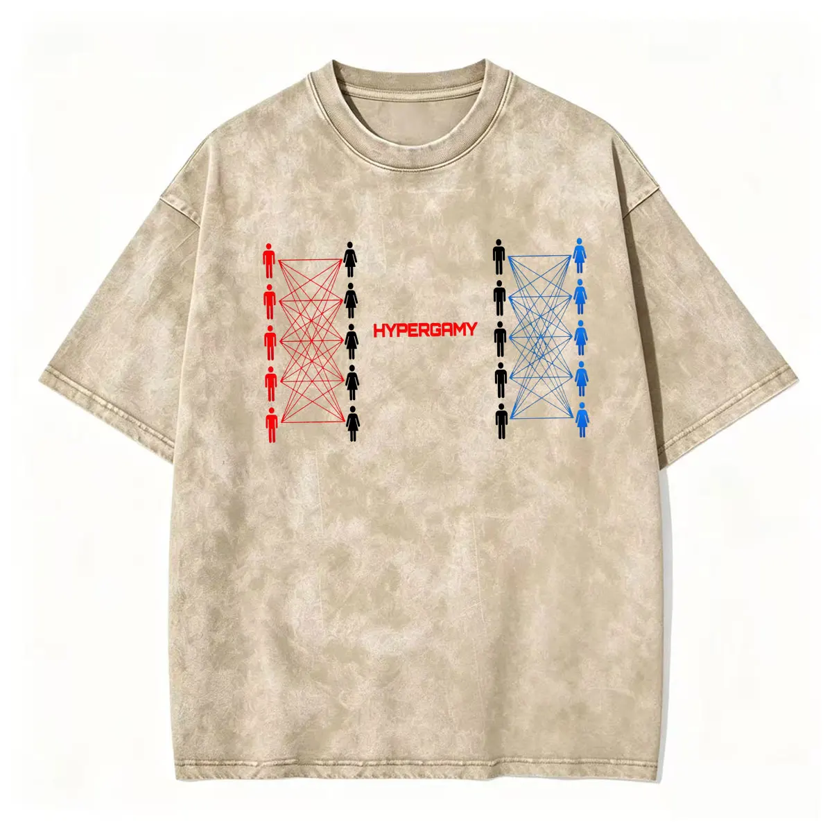 Hypergamy Relationship Dynamics Meme Funny Dating Graphic T-shirt Men Women High Quality Washed T Shirt Fashion Vintage T-shirts