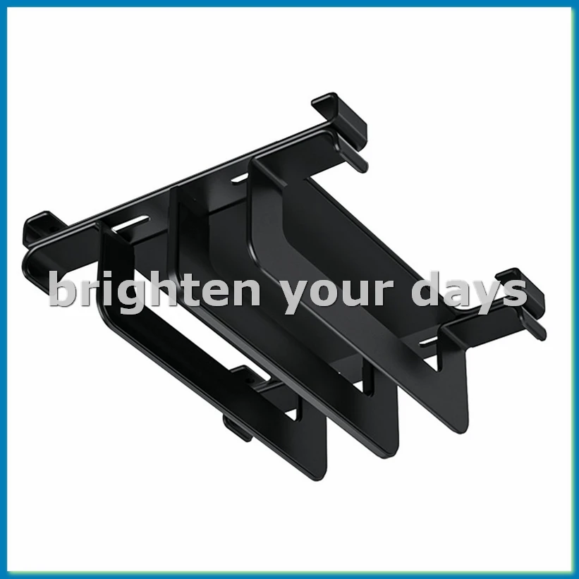 Laptop Stand Holder Adjustable Vertical Desktop Notebook Dock Space-Saving Computer Stand Black-VVNB