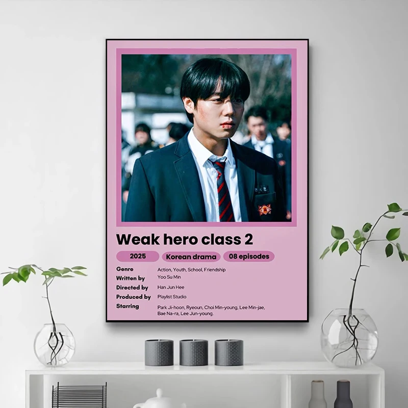 

For Home Decor Room Aesthetic Weak Hero Class 1 2 TV Movie HD Poster Decorated Wall Pictures Art Mural Gift Vintage Decoration