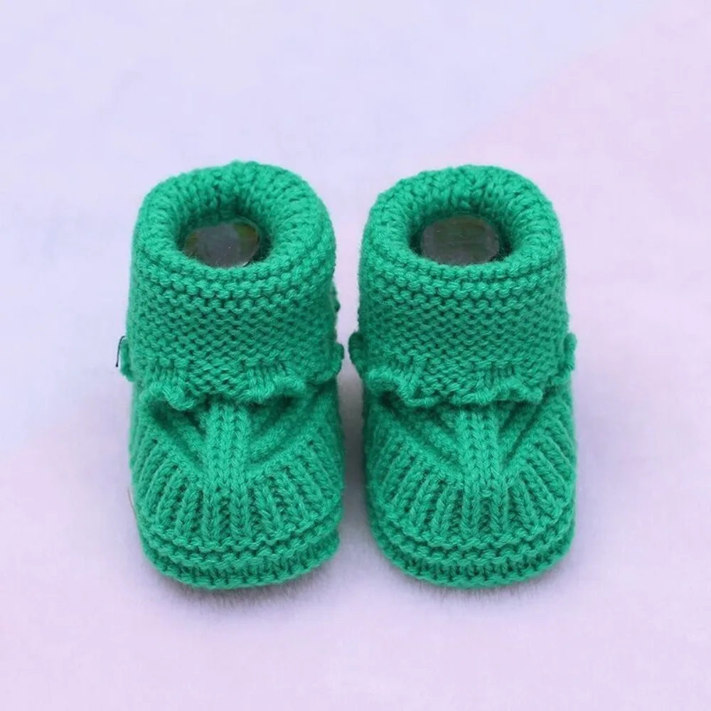 

2025 Handmade Booties Soft Knit Comfortable Toddler Warm Shoes Multipurpose Durable Crib Shoes