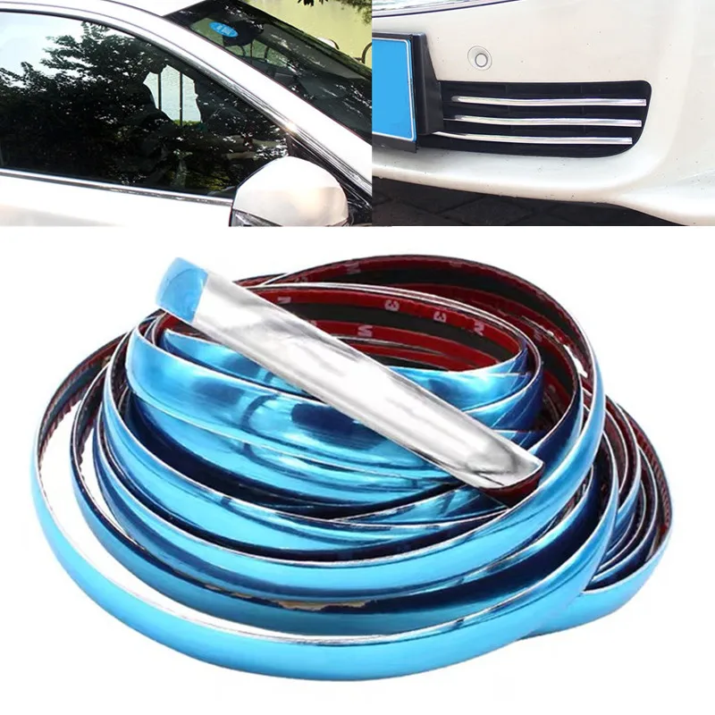 

Блеск для окна автомобиля, модификация общего декоративного бампера, антискользящий хромированный корпус, противоскользящая полоса для края двери