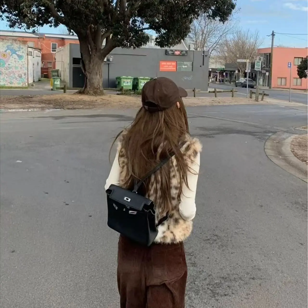 Double-sided Wear Fashionable Gradual Change Snow Milk Leopard Vest 2026 Autumn and Winter New Fur Coat