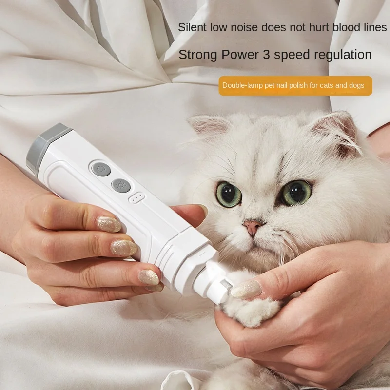 

USB Electric Nail Clipper For Dog Cat Charging Pet Nail Trimmer Grinder Quiet Cat Dogs Paws Nail Grooming Cat Claw Cutter Tools