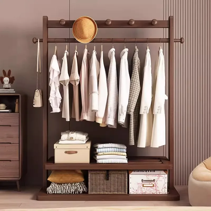 Multi-functional Bedroom hanger household floor living room rack removable drying rack