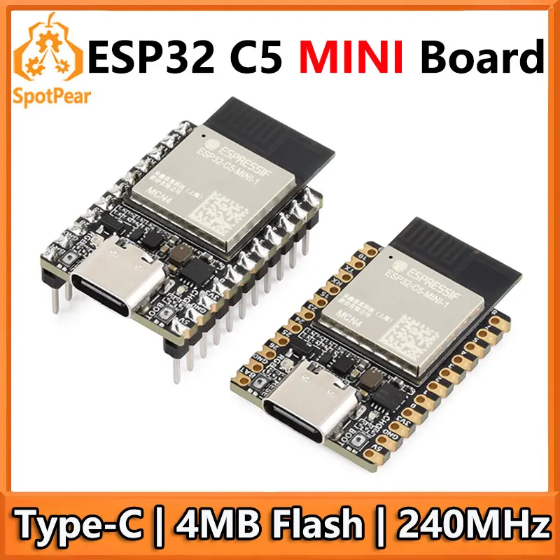 Waveshare ESP32-C5 Dual-Band Mini Development Board 240MHz ESP32-C5-MINI-1