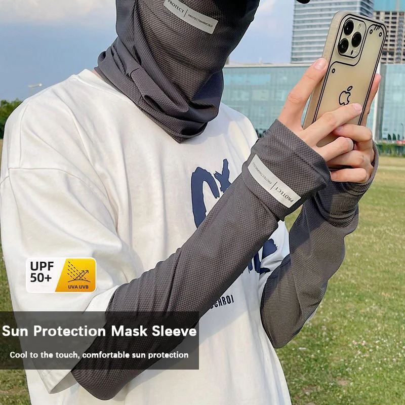 UV Solar Arm Sleeves Men Cycling Gloves Hand Long Sleeves Driving Arm Cover Summer Woman Cool Muff Sun Protection Motorcyclist