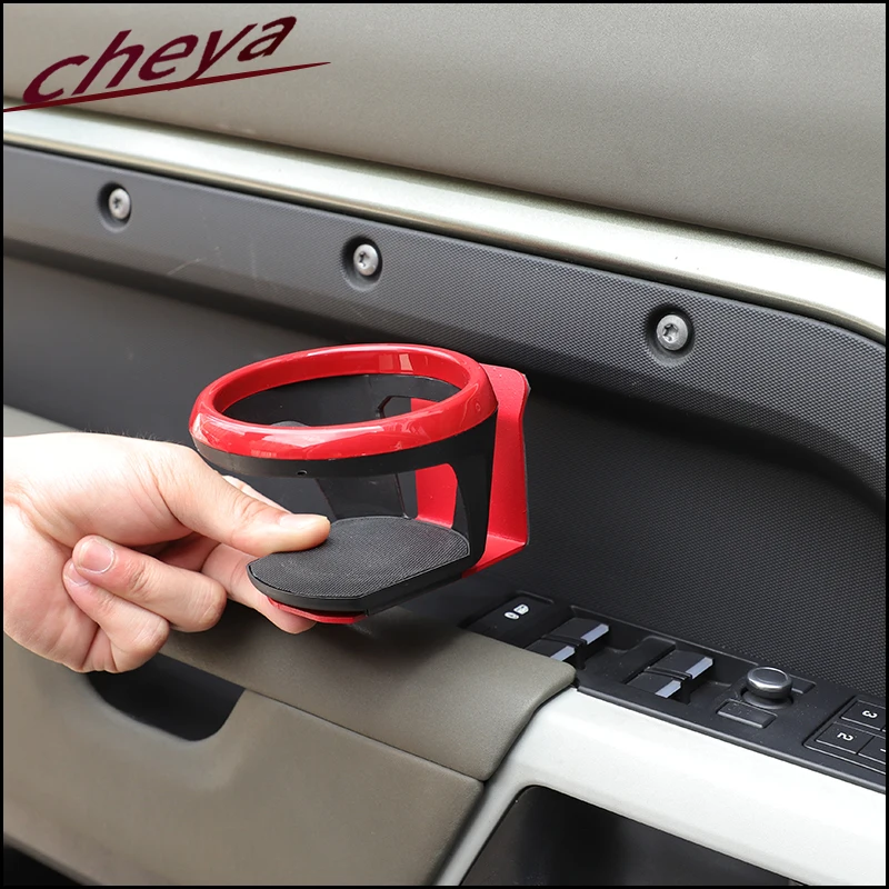 

Door Panel Drink Holder for Land Rover Defender 90 110 130 2020+ Holds Coffee & Water Bottles No Drill Installation Accessories