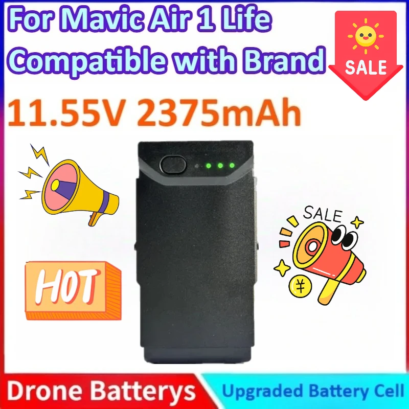 

New 11.55V 2375mAh Long-lasting Intelligent Flight Battery for Mavic Air 1 Life Compatible with Brand New Drone Accessories